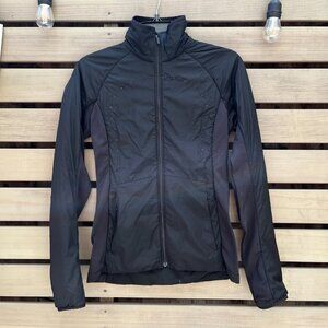 Lululemon Run For Cold Puffer Jacket Black PrimaLoft Insulated Full Zip Size 4